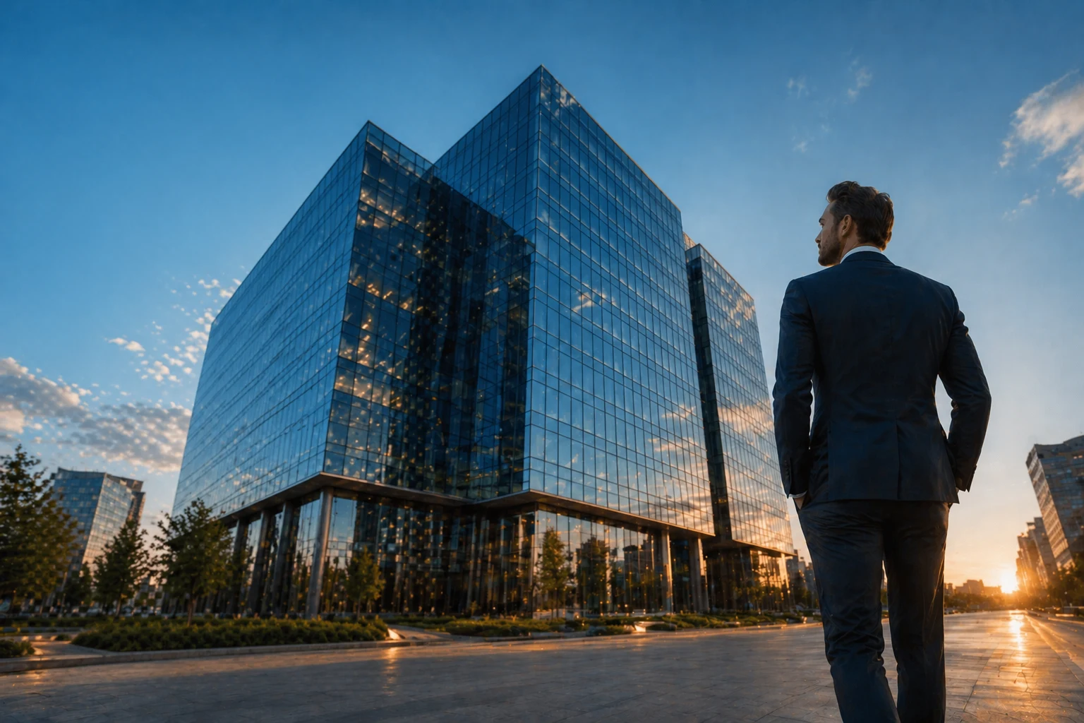 Commercial business professionals